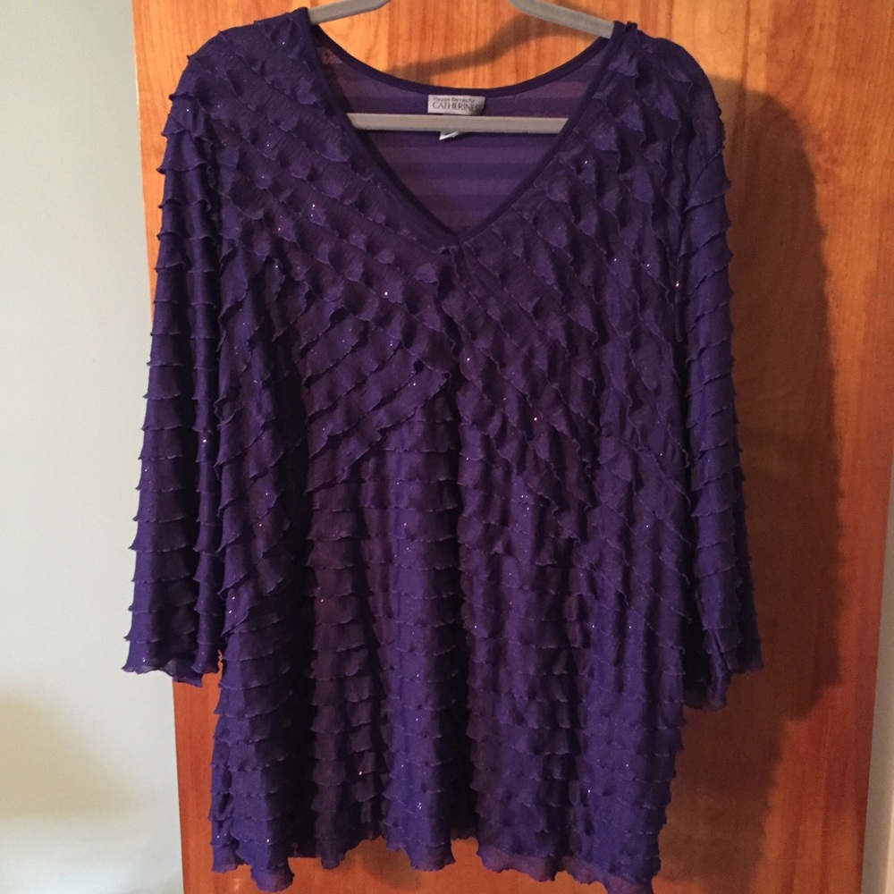 Sparkly Purple Top - Size 2X